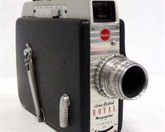 Vintage Camera Equipment, Includes Kodak Cine-Kodak Royal 16mm Magazine Camera, Tower 31 35mm Camera In Case, Jiffy-Kodak Six-20 In Case, And More