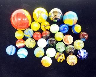 Marble Collection, Various Sizes and Styles, Some Hand Blown