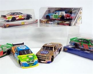 1:24 Diecast Bobby LaBonte #18 Interstate Qty 2, #43 General Mills, Greg Biffle #16 National Guard, Kyle Busch #18 M&M, Ron Hornady Jr #16 NAPA Truck