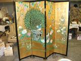 DOUBLE SIDED GORGEOUS ORIENTAL SCREEN