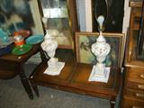 LAMPS, PIX, & COFFEE TABLE