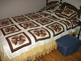 BED & COVERLET IN ANOTHER BR
