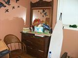 1880-1910 OAK DRESSER. Extra NICE OAK CHAIR.