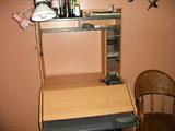 DESK w/ comouter, printer, etc.