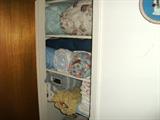closet full of quilts & coverlets