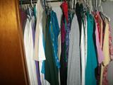 1/2 OF 3 CLOSETS PACK FULL OF LADIES CLOTHES
