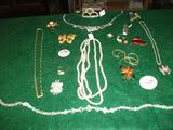 Mostly costume but several sterling pcs. Another pic will show gold & silver.