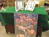 Muhammed Ali on lg. pc. & the 2 above aren't too clear so I put the other 2 on another pic. One pic is signed & authenticated.