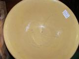 Yellowware mixing bowl 2 cracks
