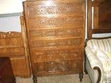 ornate 6 drawer chest