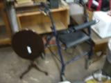 tilt top table + handicap chair w/seat & Brake