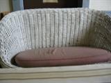Wicker settee