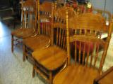 set of 4 Oak Chairs
