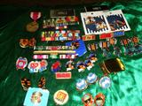 All military. ribbons, insignia, ETC. 70 PCS. TOTAL