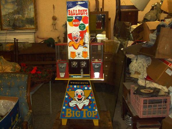 BOZO THE CLOWN BALOON VENDING MACHINE. IT IS NOT IN THE NOV. 20TH SALE BUT I WANTED TO GIVE U PLENTY OF LEAD TIME ON THIS ITEM!!
