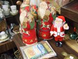 HERE COMES SANTY CLAUSES, HERE COMES SANTY CLAUSES, ALL
TRYING TO GET TO THE FUNNY BOOKS 1ST.