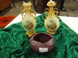 SUPER VASES, VAN BRIGGLE BOWL (NOT anna)