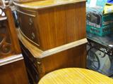 SATINWOOD FRENCH 5 DRAWER CHEST ON CHEST