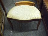 SATINWOOD FRENCH VANITY STOOL