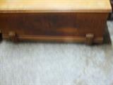 ONE OF 2 BOOK MATCHED WALNUT CEDAR CHESTS