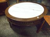 MARBLE TOP COFFEE TABLE