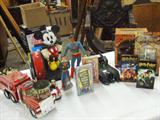 MICKEY PHONE WORKS, OTHER COLLECTIBLE TOY TYPE ITEMS LIKE HARRY POTTER STUFF.