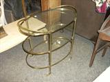 Brass & glass Utility cart