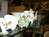 Limoges tea poy, Fenton pcs. other good stuff