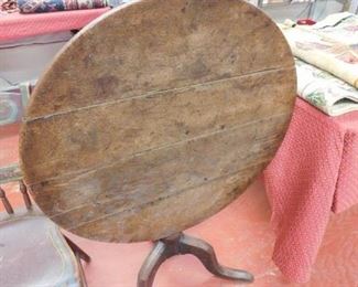 Antique Candle Stand/Tilt Top Table 