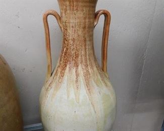 Large Two Handle Cole Pottery Vase 