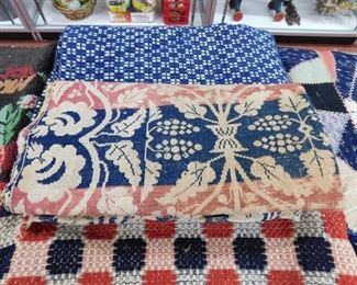Old Coverlets and Table Runners