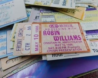 1996 Robin Williams Ticket Stubs 