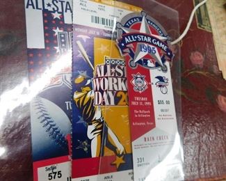 1990's All Star Baseball Passes and Tickets