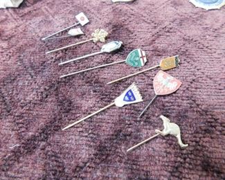 European Souvenir Stick Pins