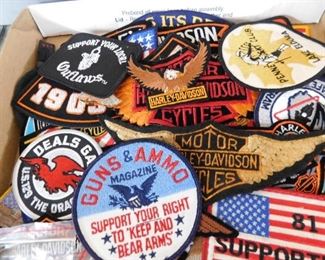 Assorted Harley Davidson Patches and More
