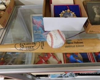 Louisville Slugger Bat and Ball Display