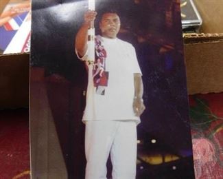 Photo of Muhammad Ali Holding Olympic Torch(1996 Atlanta)