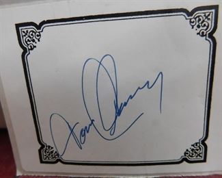 Tom Clancy  Autographed Label