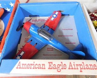 Vintage Hubley American Eagle Airplane in Box