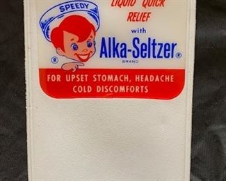 1960's Alka Seltzer Speedy Pocket Protector(5" x 3")