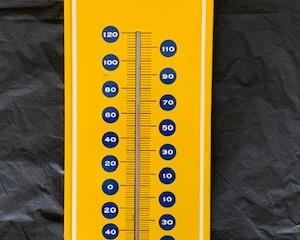 1969 Say "Pepsi Please" Thermometer(28" X 7"/Scioto Sign)