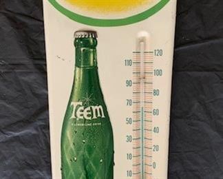1970's Teem Die Cut Embossed Thermometer(28" x 12"/Donasco)