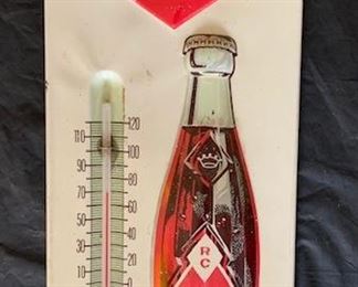 1960's Royal Crown Cola Embossed Thermometer(13' x 6")