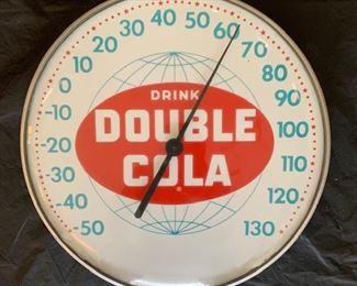 1960's Drink Double Cola Thermometer(12" Diameter/Made in U.S.A.)