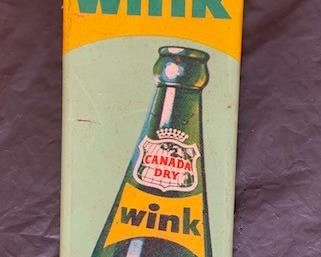 1963 Wink Metal Door Sign(12" x 4"/Made in U.S.A.)