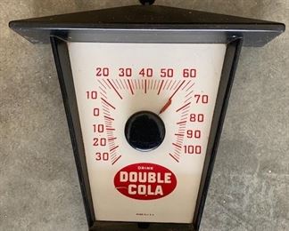 1950's Double Cola Lantern Thermometer(8" x 6"/Made in U.S.A.)