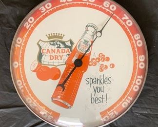 Canada Dry Sparkles You Best Thermometer(Rare/12" Diameter/Pam)