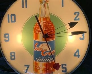 Sun Crest Clock(Swihart Products/Not Running)
