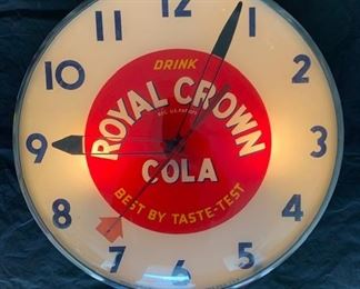 Royal Crown Cola Best by Taste Clock(Telechron)