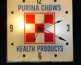 Purina Chows Health Products Clock(15" x 15"/Pam)
